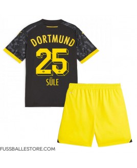 Günstige Borussia Dortmund Niklas Sule #25 Auswärts Trikotsatzt Kinder 2023-24 Kurzarm (+ Kurze Hosen)